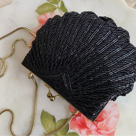 BLACK SEQUIN EVENING BAG - Picture 15 of 16